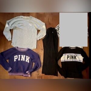 PINK by Victoria’s Secret bundle 4 pieces XS extra small sweatshirts pants